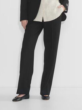 Aritzia Babaton Agency High-Rise Trouser Pants In Black - Women's Size 12 - NWT